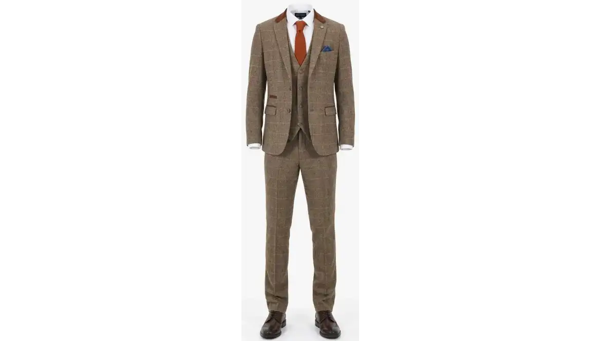 Choosing Your Tan Wedding Suit: Marc Darcy Ted vs DX7